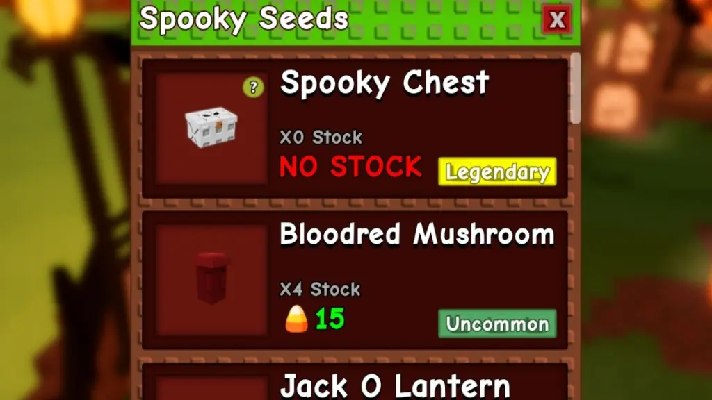 gamen.pro Spooky Chest in Grow a Garden Spooky Seeds Shop 1