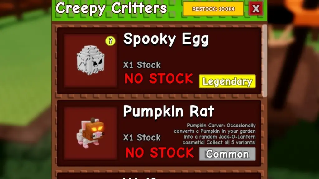 gamen.pro Spooky Egg Stock