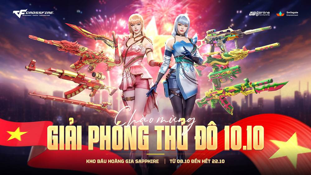 Crossfire mừng giải phóng thủ đô với Kho Báu Hoàng Gia mới và Shop eSports đặc biệt 1 gamen.pro cf giai phong thu do 09102025 1