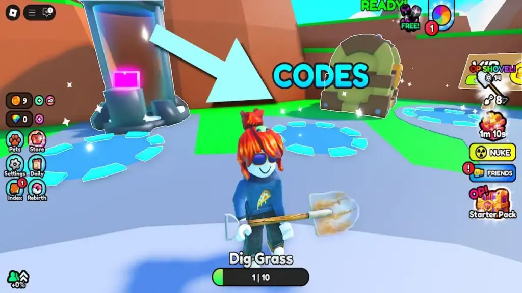 gamen.pro how to redeem dig 1 million blocks codes