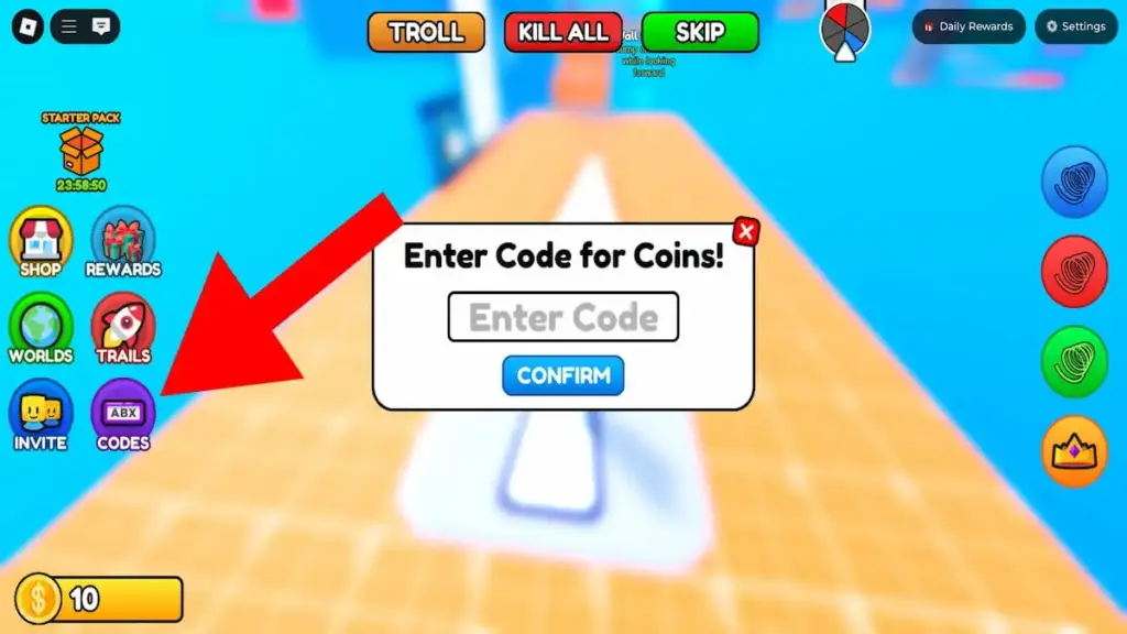 gamen.pro how to redeem parkour rush codes