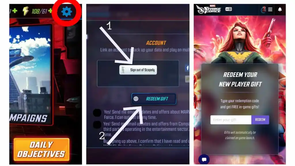 gamen.pro marvel strike force codes redeem
