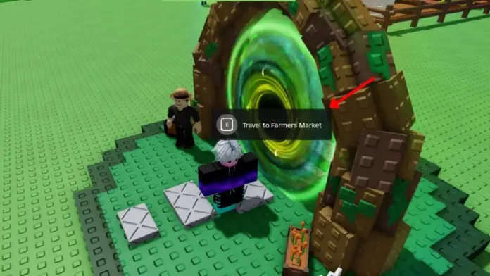 gamen.pro Interact with the Green Portal to Head inside Farmers Market Grow a garden