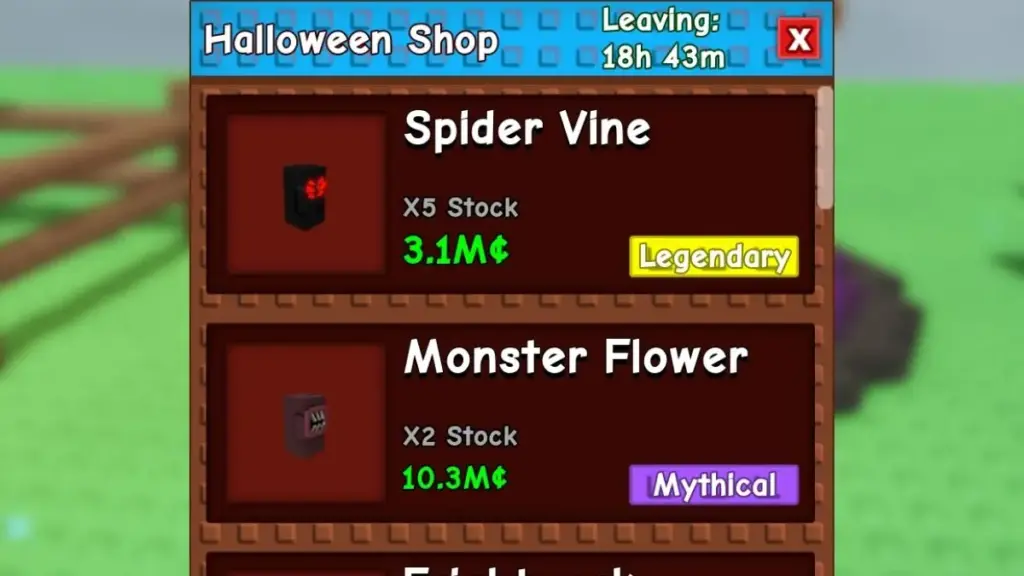 gamen.pro Items in Grow a Garden Halloween Merchant