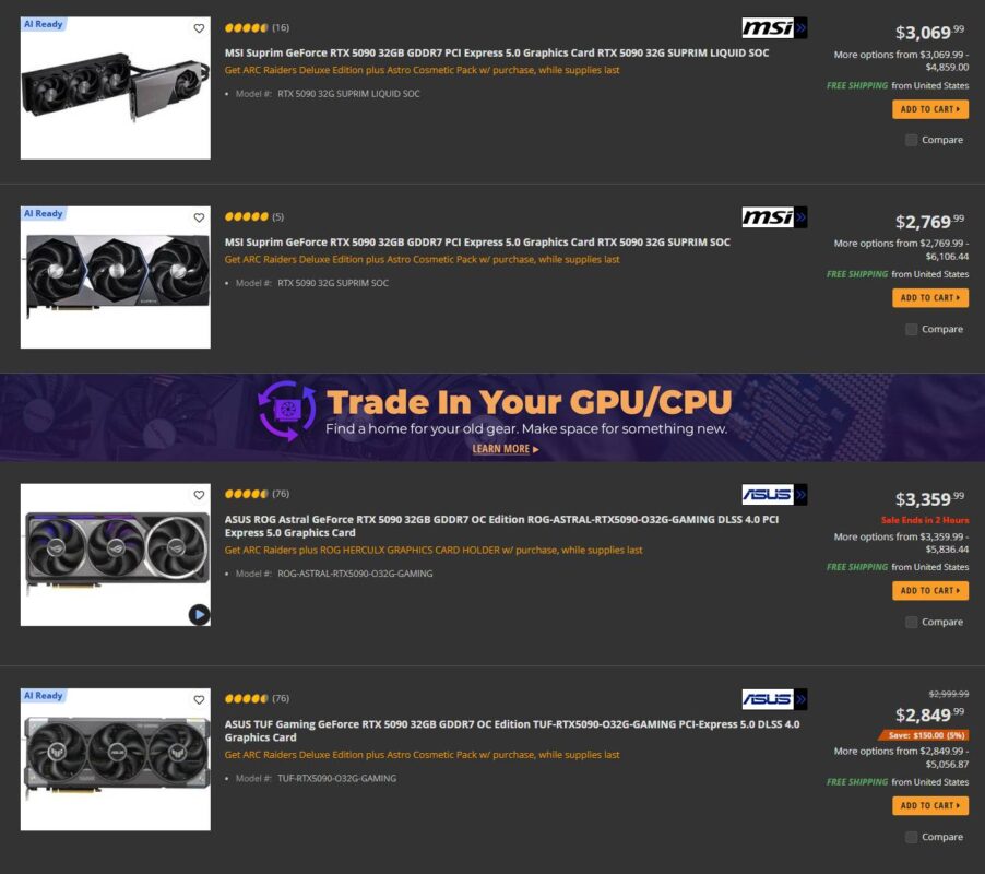 gamen.pro NVIDIA GeForce RTX 5090 Newegg 1