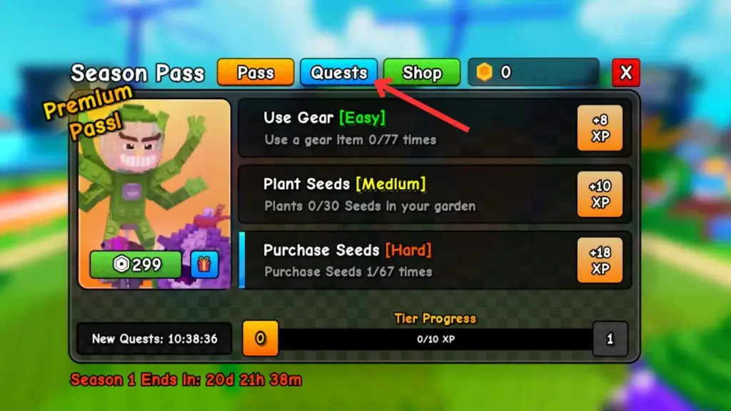 Hướng dẫn chi tiết Season Pass Plants vs Brainrots 2 gamen.pro Plants vs Brainrots Season Pass Quests