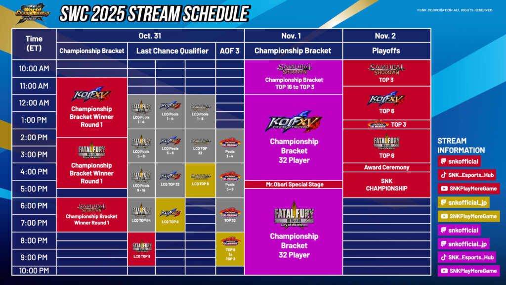 gamen.pro SNK WCF 2025 schedule 1024x576 1