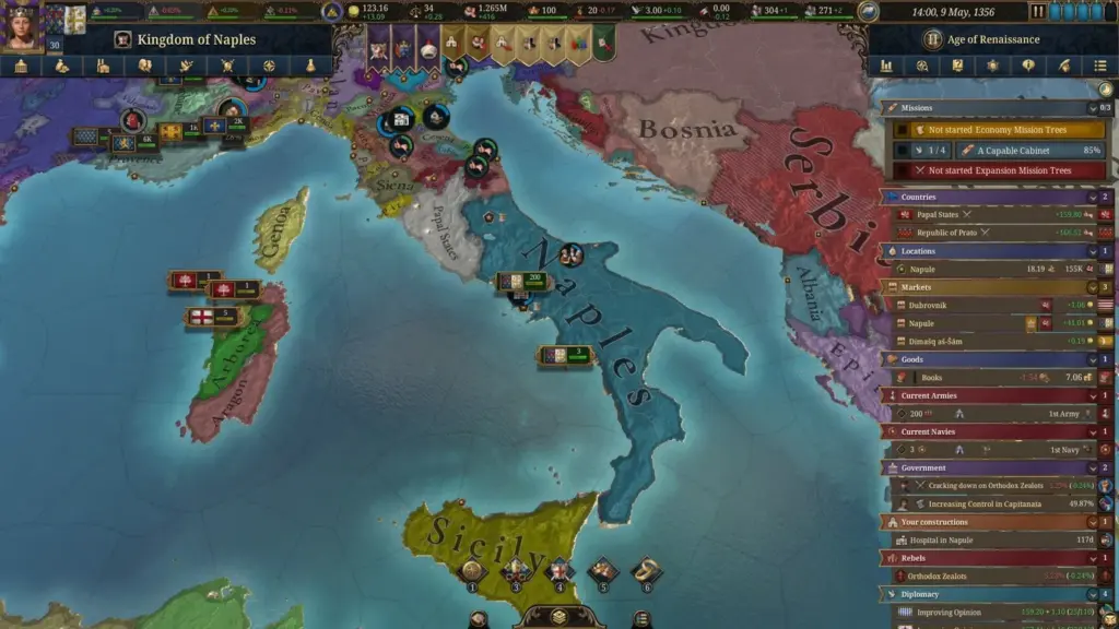 gamen.pro europa universalis 5 review 5 naples