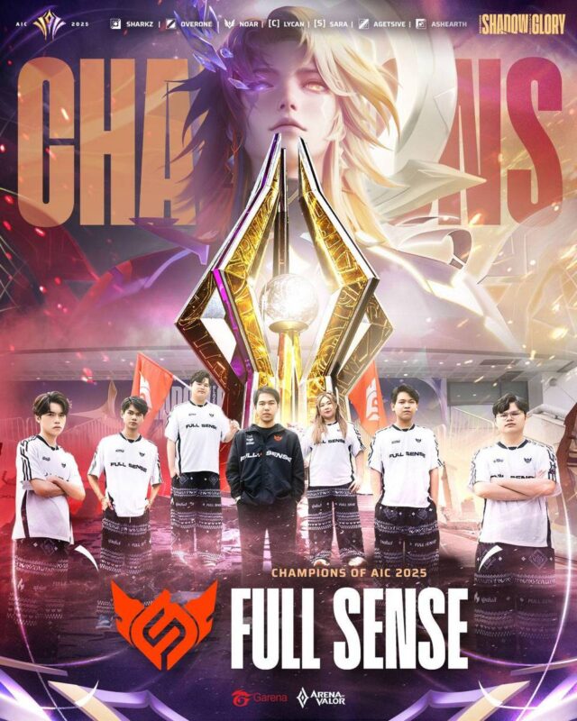 AIC 2025: Full Sense trở thành đương kim vô địch quốc tế sau khi đánh bại Flash Wolves 3 gamen.pro AIC2025 finals 2