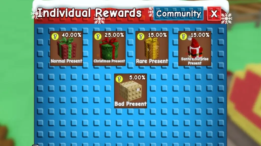 gamen.pro Grow a Garden Christmas Harvest Individual Rewards
