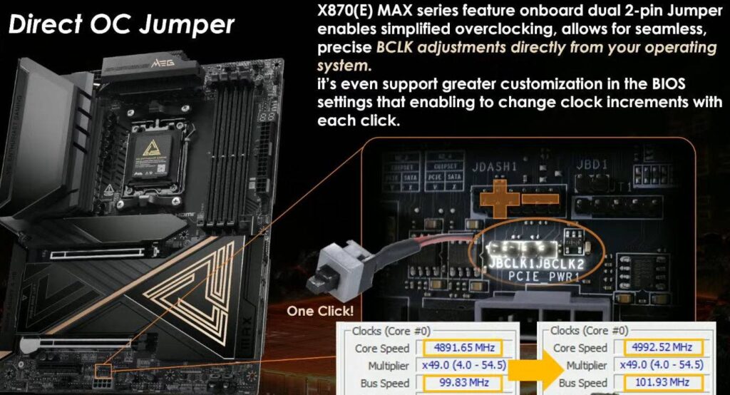MSI X870E MAX và EVO ra mắt, BIOS 64 MB sẵn sàng cho Ryzen thế hệ mới 3 gamen.pro MSI X870 MAX EVO HERO 1