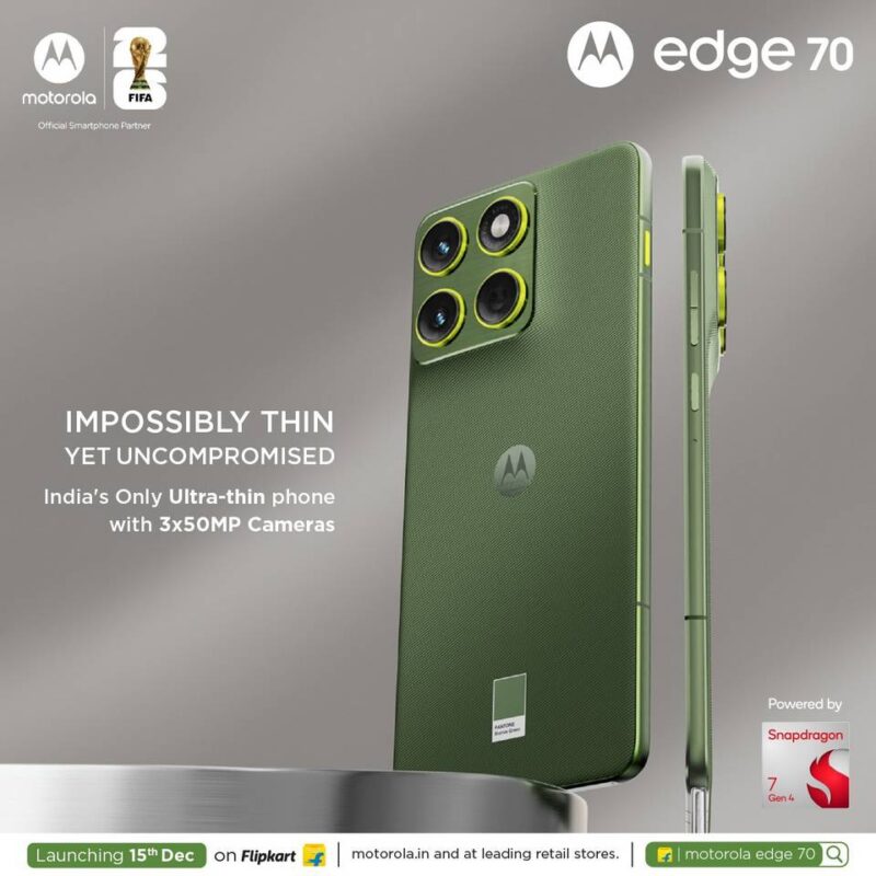 Motorola Edge 70 ra mắt trung tuần tháng 12 1 gamen.pro Motorola Edge 70