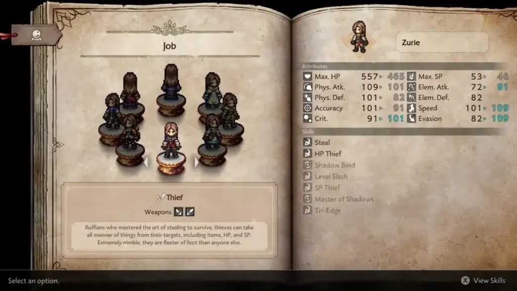 Octopath Traveler 0 trở lại theo cách mới, cảm xúc hơn 6 gamen.pro Picking Class Octopath Traveler 0 1