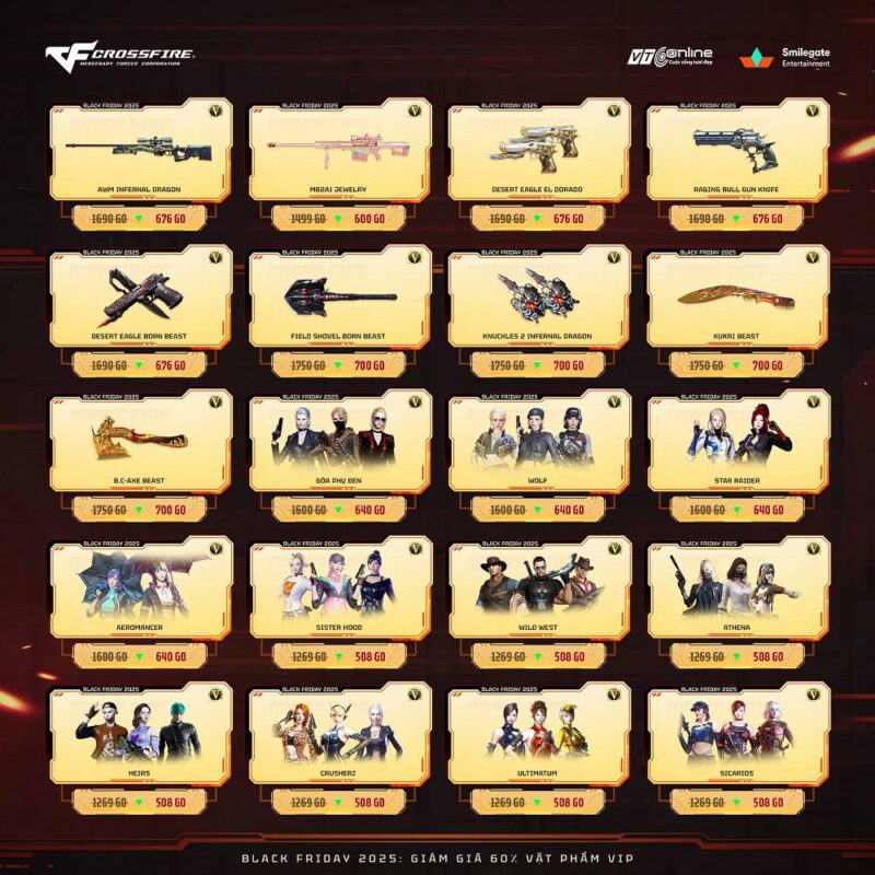 Crossfire nối tiếp truyền thống với ưu đãi giảm giá 60% nhân dịp Black Friday 2 gamen.pro crossfire 27112025 2