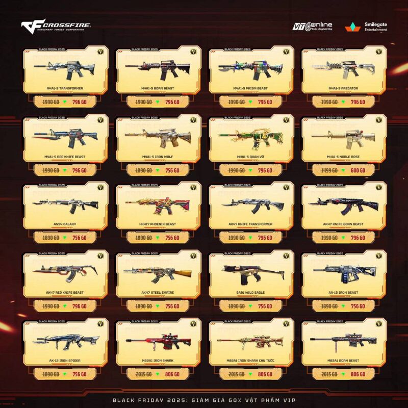 Crossfire nối tiếp truyền thống với ưu đãi giảm giá 60% nhân dịp Black Friday 3 gamen.pro crossfire 27112025 3