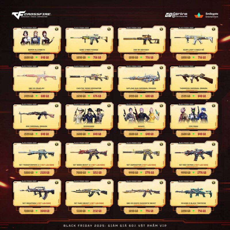 Crossfire nối tiếp truyền thống với ưu đãi giảm giá 60% nhân dịp Black Friday 4 gamen.pro crossfire 27112025 4