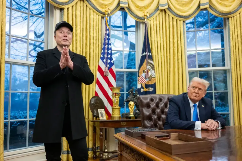 gamen.pro elon musk donald trump oval office white house february 11 2025 DOGE department of goverment efficiency