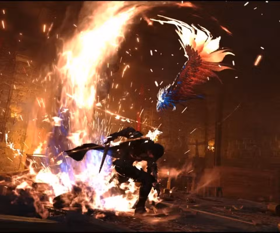 gamen.pro final fantasy 16 clive in fiery attack 1
