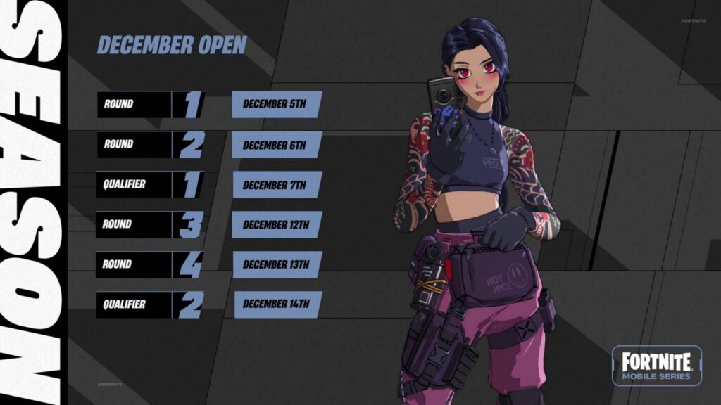gamen.pro fortnite mobile series december open