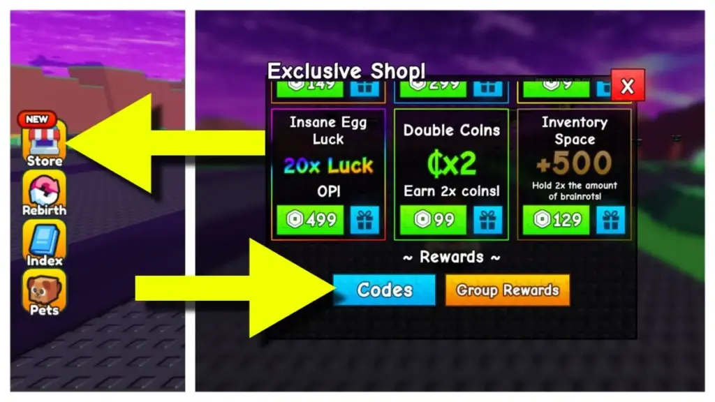 Spin a Brainrot - Tổng hợp mã code mới nhất tháng 12/2025 1 gamen.pro how to redeem spin a brainrot codes
