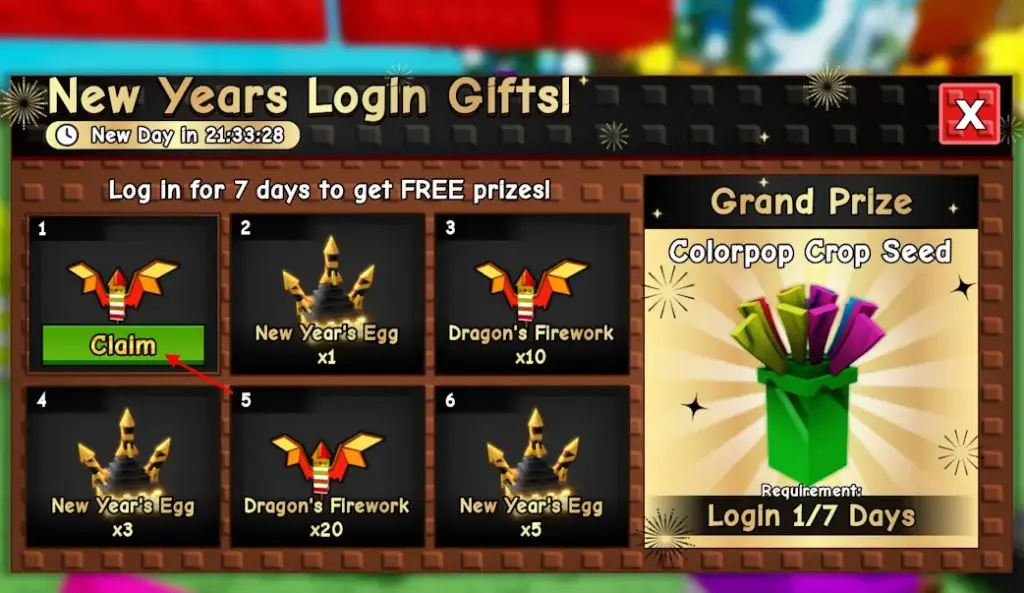Toàn bộ pet từ New Year’s Egg trong Grow a Garden 1 gamen.pro Grow a Garden New Years free rewards login gifts