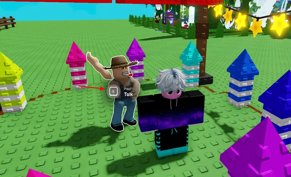 gamen.pro Interacting to Paul NPC Grow a Garden