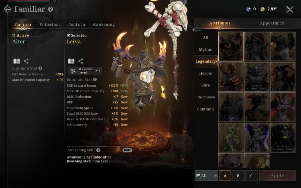 Bảng xếp hạng Familiars trong Raven2 (tháng 1/2026) 2 gamen.pro raven2 leiva familiar