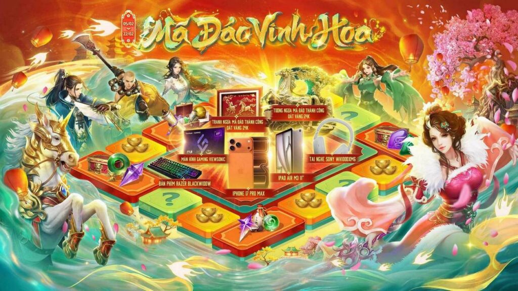 Tết Bính Ngọ rộn ràng: Mã Đáo Vinh Hoa mở hội, triệu quà đổ bộ Võ Lâm Truyền Kỳ 1 gamen.pro ma dao vinh hoa 06062026