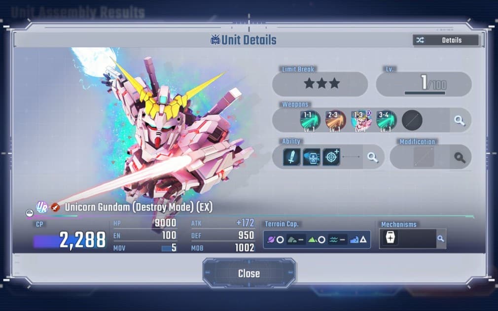 gamen.pro unicorn gundam