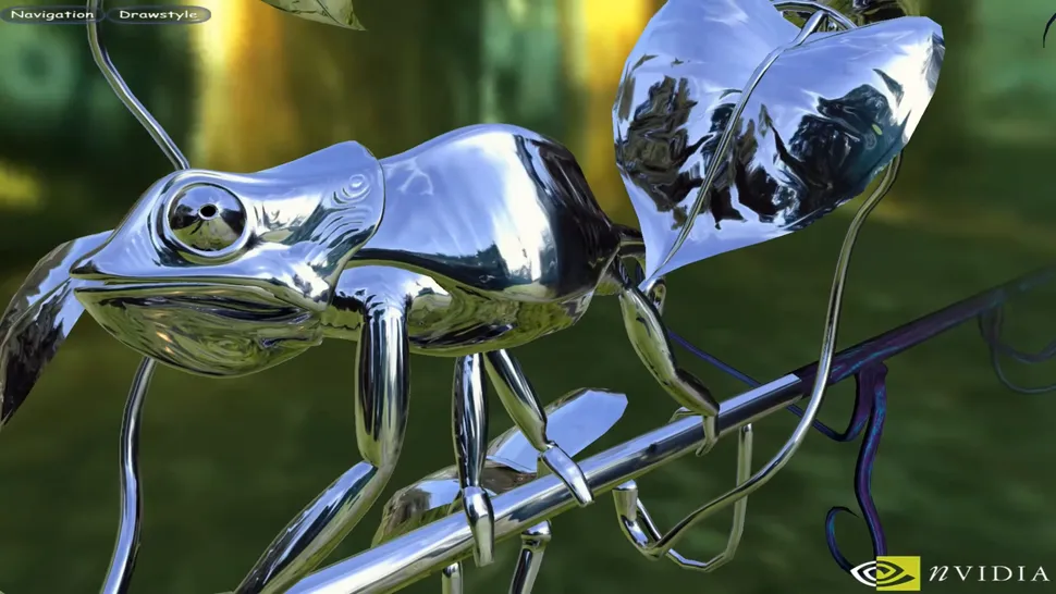 Nvidia GeForce3 chameleon demo
