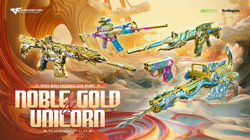 Crossfire khởi đầu tháng 3 sôi động với Kho báu Noble Gold & Unicorn - QCMM Tùy chọn Neon & Arcade 1 cf qcmm 02032026 1