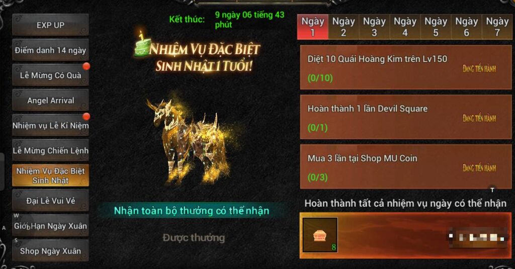 MU Lục Địa VNG tưng bừng đón sinh nhật 1 tuổi, tung loạt quà tặng cực hấp dẫn 3 gamen.pro MU Luc Dia VNG 31032026 3