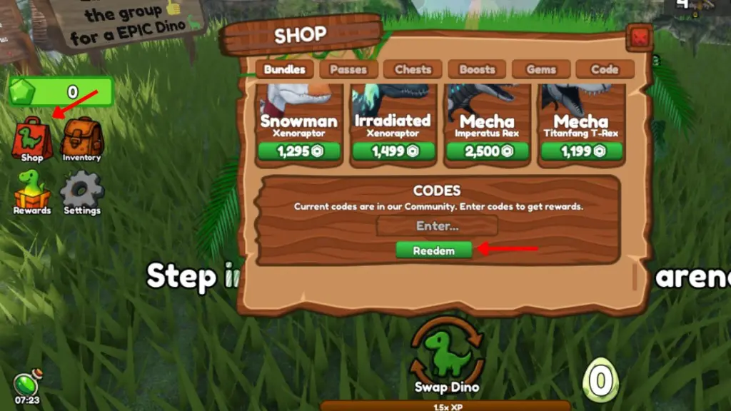 gamen.pro Redeem Be Dino Codes