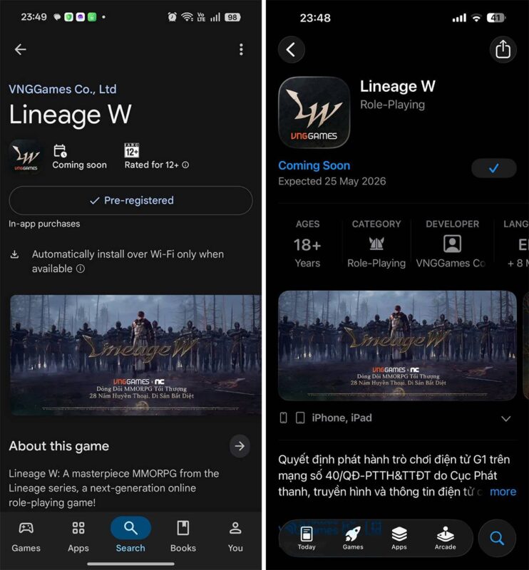 Showcase Lineage W - Cơ hội trở thành Quân Chủ và xây dựng thế lực Huyết Thệ của riêng mình 4 gamen.pro Lineage W 14042026 4