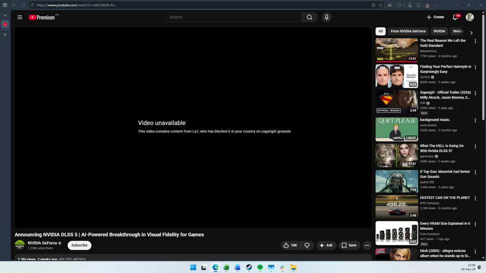 Nvidia bị 'đánh gậy' bản quyền chính video DLSS 5 của mình 1 gamen.pro Nvidia 070420261