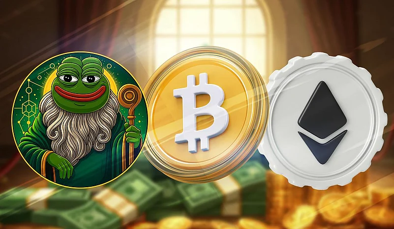 gamen.pro-Pepe-the-Frog-wizard-next-to-Bitcoin-and-Ethereum-coins