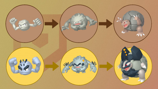 Graveler - Hướng dẫn toàn tập về "hòn đá biết đi" trong Pokémon 1 gamen.pro pokemon geodude evo 550x309 1