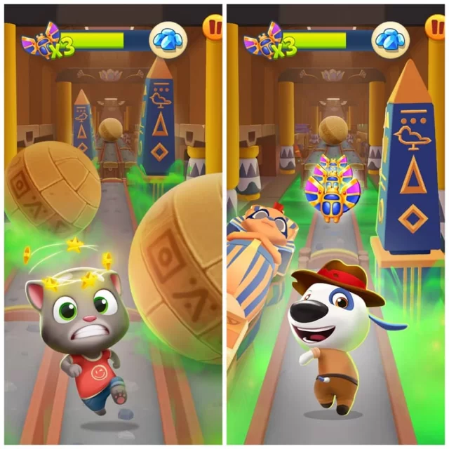 Talking Tom Gold Run cập nhật Relic Rush, đưa game thủ đến Ai Cập cổ đại 1 gamen.pro talking tom gold run green lava jpg 640