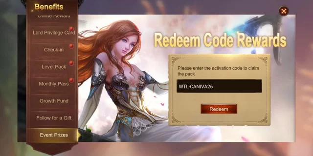 Wartune Ultra tưng bừng phát codes tháng 8-2026 1 gamen.pro wartune ultra android ios redeem codes screen 1 jpg 640
