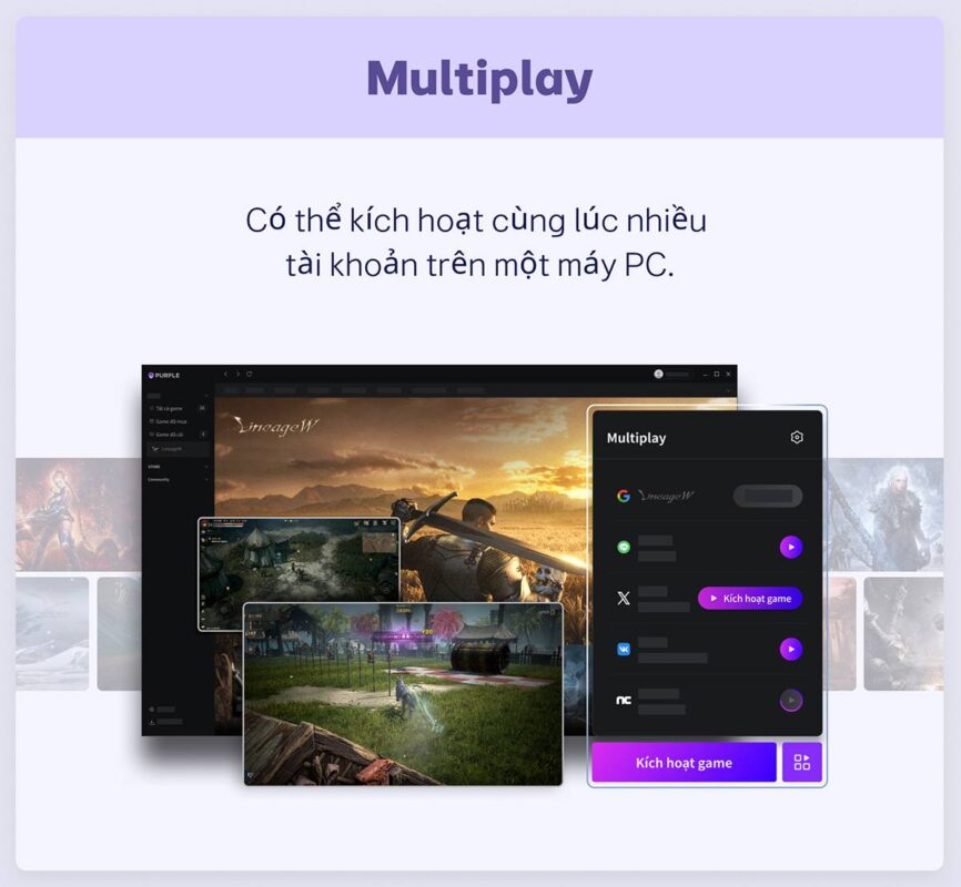 gamen.pro Lineage W Purple 2