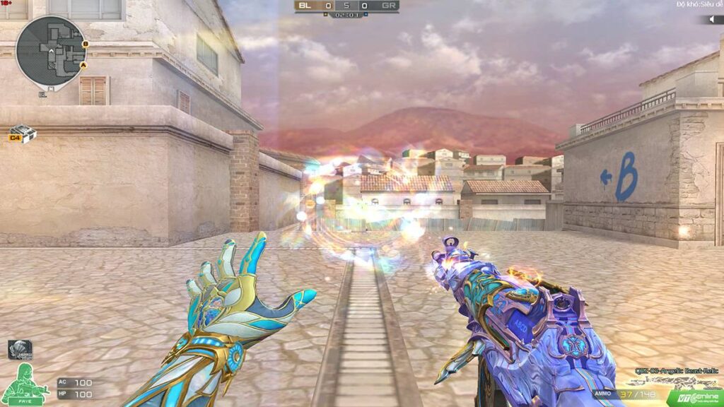 Crossfire giới thiệu vũ khí khắc ấn mới với Kho Báu Hoàng Gia Sapphire QBZ-03 Angelic Beast Relic 6 gamen.pro cf angelic beast relic 12052026 6