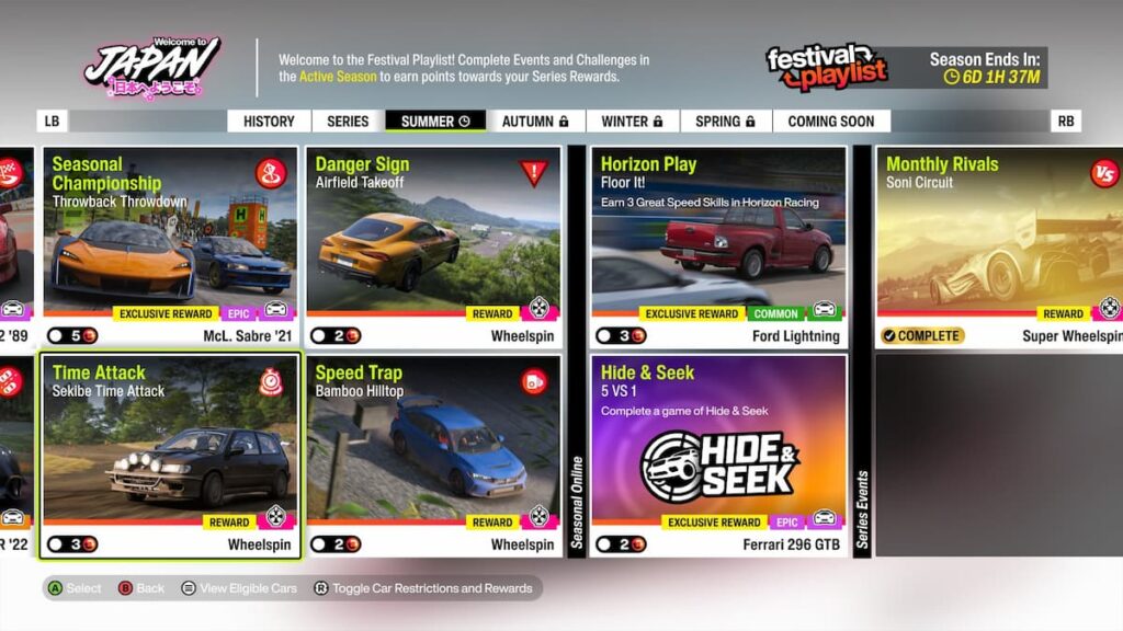 gamen.pro guide forza horizon 6 festival playlist