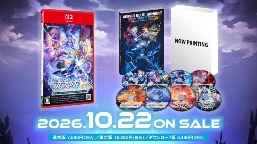 Azure Striker Gunvolt Trilogy Enhanced lên Nintendo Switch 2 vào tháng 10 2 gamen.pro Gunvolt Trilogy Switch 2 06 23 26 Japan LE 1024x576 1