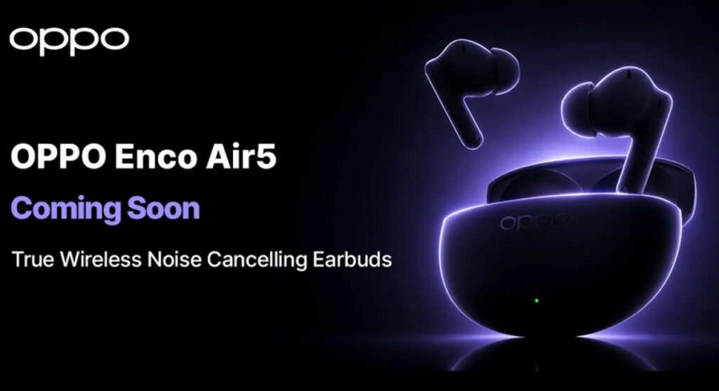 Oppo Enco Air5 hé lộ thiết kế trước ngày ra mắt 1 gamen.pro Oppo Enco Air5 TWS
