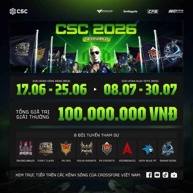 CSC 2026 Mùa 2 chính thức khởi tranh: Cuộc đua mới bắt đầu trên đấu trường chuyên nghiệp 2 gamen.pro csc 20261706 2