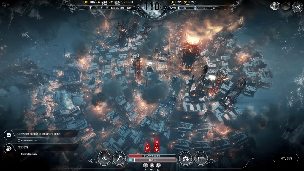 Top game xây dựng thành phố đa màu sắc để thử tài quản lý 7 gamen.pro frostpunk