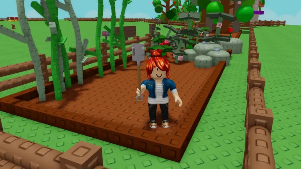 gamen.pro grow a garden 2 player in garden holding shovel