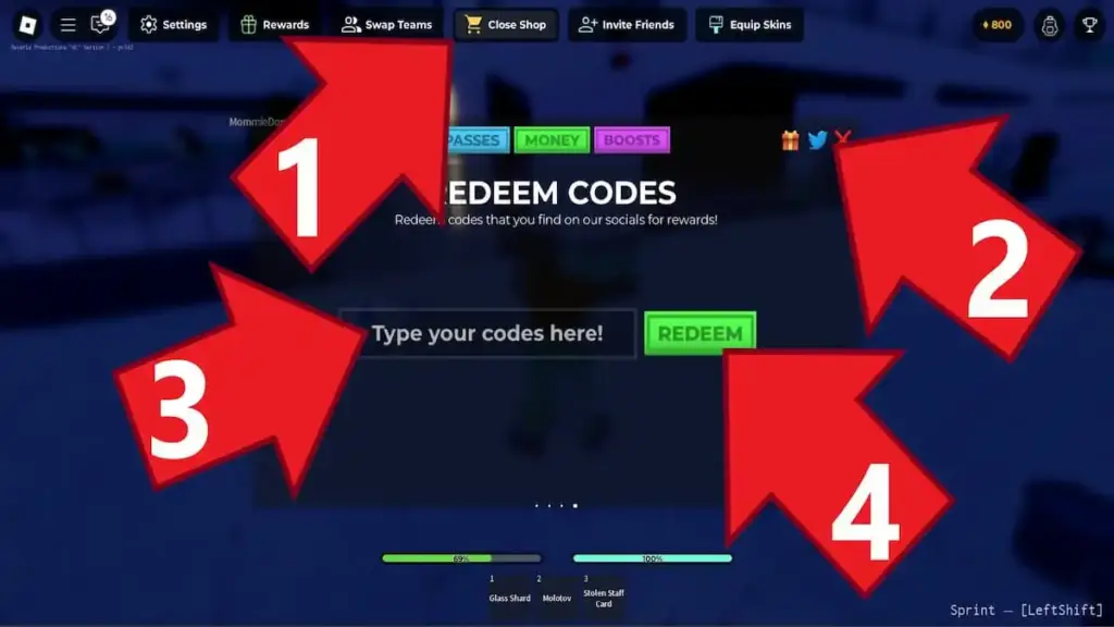 gamen.pro how to redeem asylum life codes