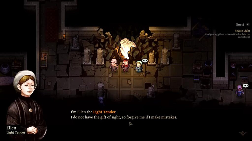 MEMOLITH: Forsaken by Light - Tactical RPG u tối, thông minh nhưng chưa thật sự liền mạch 9 gamen.pro review Memolith Forsaken by Light 4