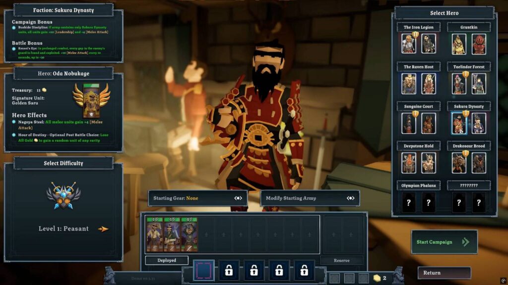 Tabletop Tavern: Khi chiến thuật của Total War kết hợp cùng thể loại Indie Roguelike nhịp độ nhanh 2 gamen.pro tabletop tavern factions oda nobukage